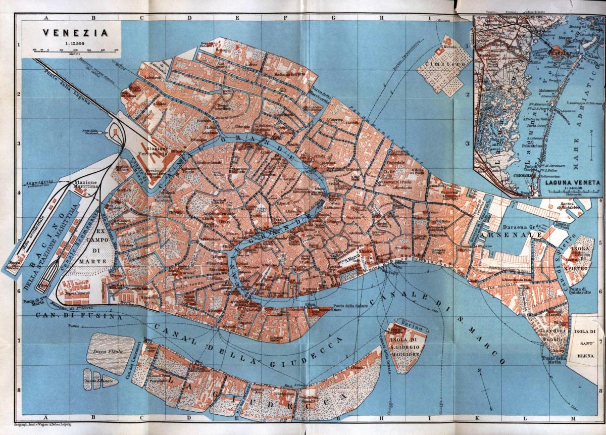 старая карта Венеции