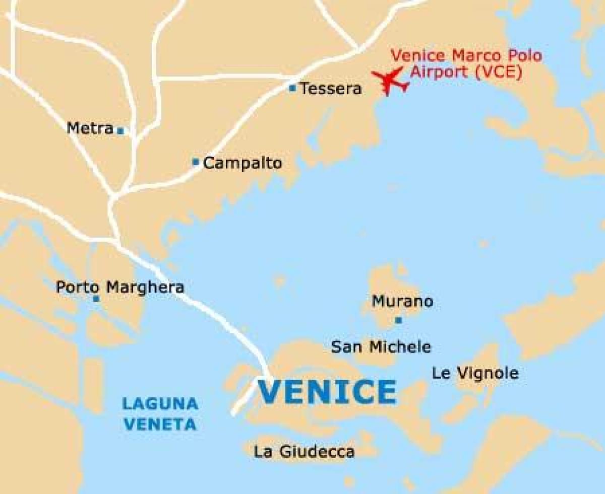 аэропорт Венеция Италия карта