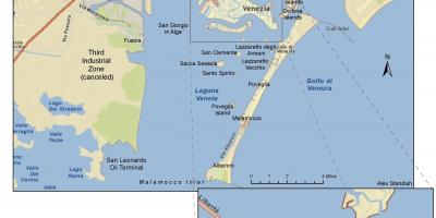 Карта Венеции и островов лагуны 