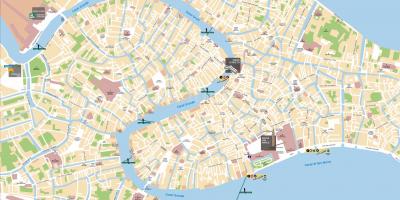 Карта маршрута Венеция гондолы 