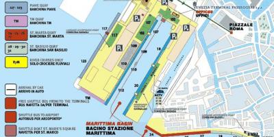 Карта круизный терминал в Венеции 
