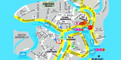 Карта Мурано Венеция