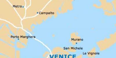 Аэропорт Венеция Италия карта