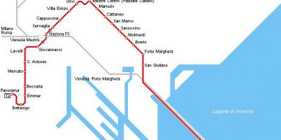 Венеция железнодорожный вокзал карте